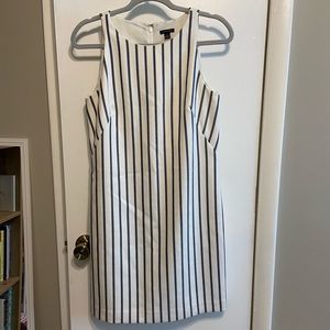 Ann Taylor Vertical Stripe Sheath Dress